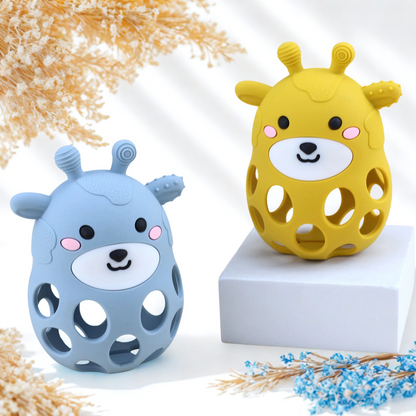 Silikon-Greifling „Giraffe“ – Spielen, Greifen & Zahnen mit Spaß