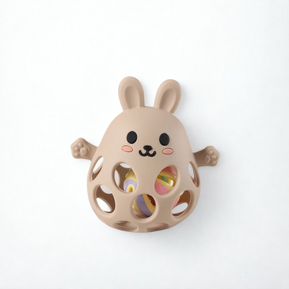 Silikon-Greifling „Häschen“ – Zahnungshilfe & Spielspaß für kleine Entdeckerhände