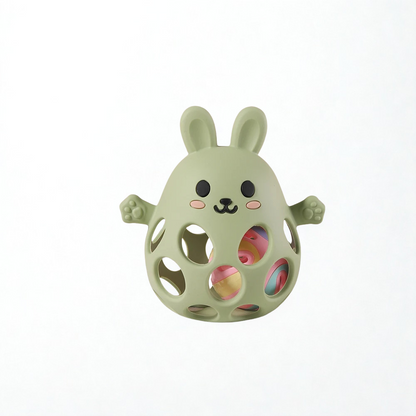 Silikon-Greifling „Häschen“ – Zahnungshilfe & Spielspaß für kleine Entdeckerhände