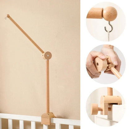 Holzhalterung für Baby-Mobile – Natürlich, stabil & stilvoll