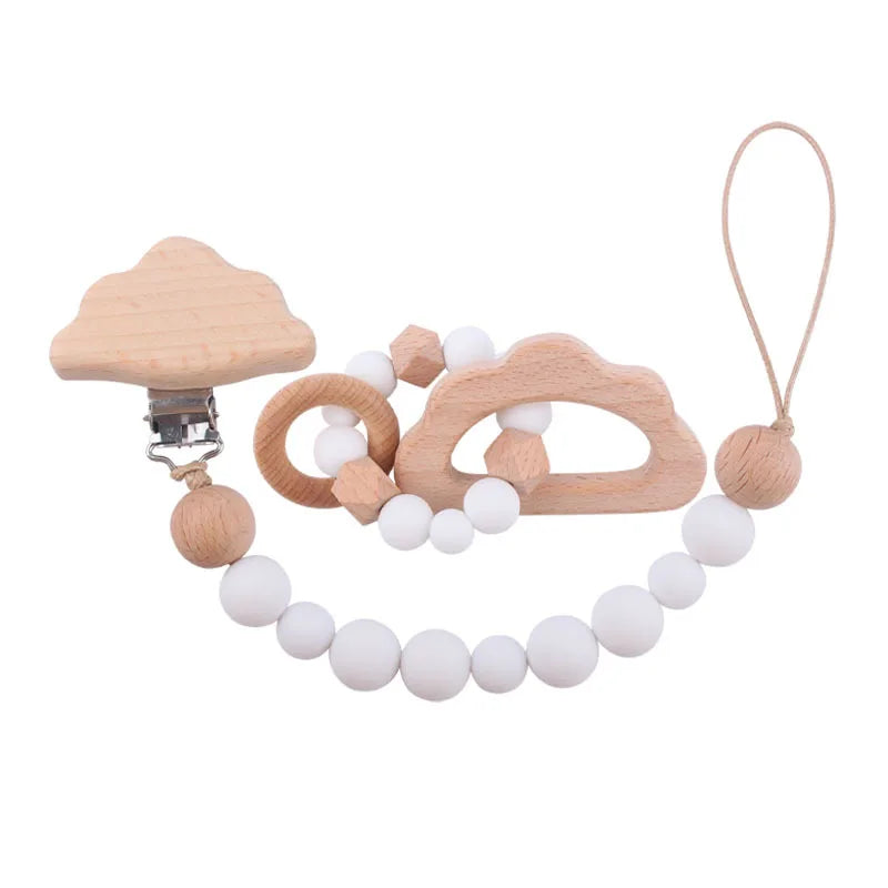 Greifling & Schnullerkette im Set – Natürlich & Sicher für Babys