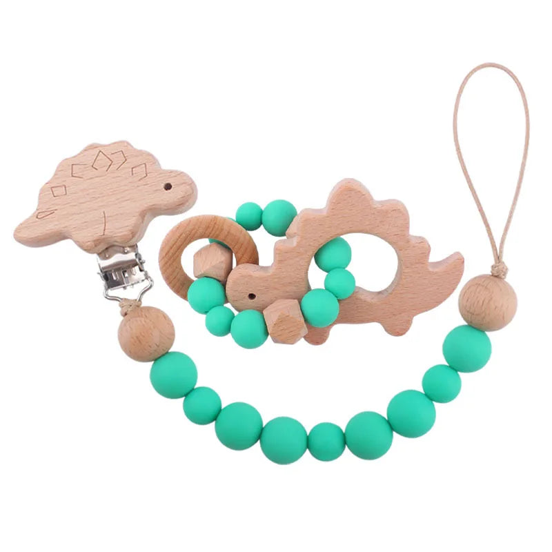 Greifling & Schnullerkette im Set – Natürlich & Sicher für Babys