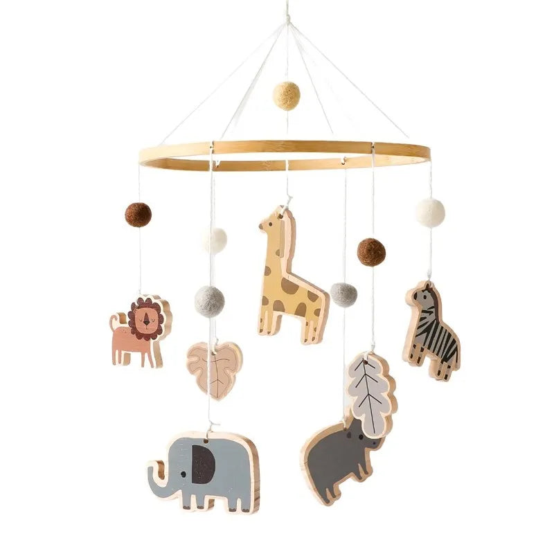 Süße Baby-Mobile aus Holz – Astronaut, Tiere & mehr