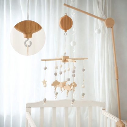 Spieluhr Holzoptik – Musikmodul für Mobile & Babybett